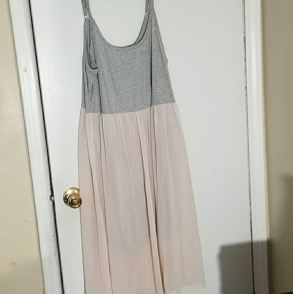 Forever21pink and grey dress